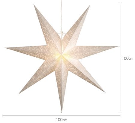 Dot Pappersstjärna 100 cm - vit - Belysning - Julbelysning - Jullampor