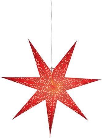 Dot Pappersstjärna 70 cm - röd - Belysning - Julbelysning - Jullampor