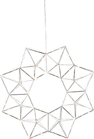 Edge Krans med belysning 40 cm - krom - Belysning - Julbelysning - Jullampor