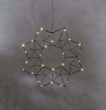 Edge Krans med belysning 40 cm - svart - Belysning - Julbelysning - Jullampor