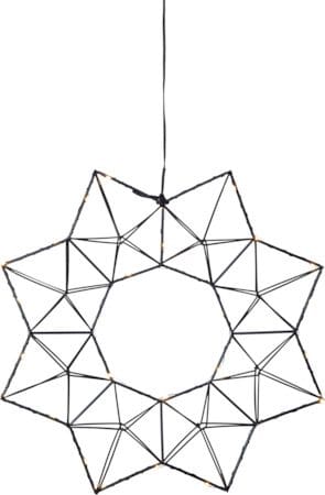 Edge Krans med belysning 40 cm - svart - Belysning - Julbelysning - Jullampor