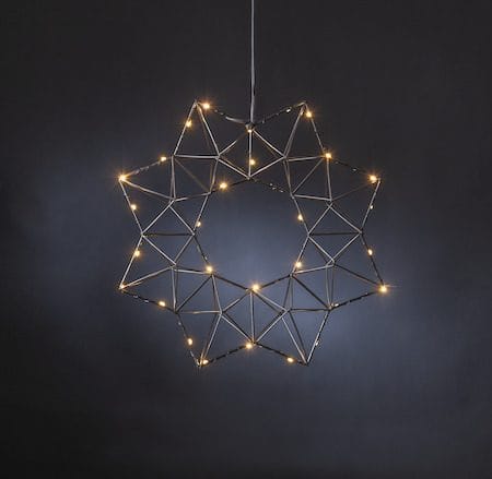 Edge Krans med belysning 40 cm - svart - Belysning - Julbelysning - Jullampor