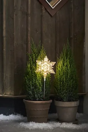 Flocke Utomhusdekoration belysning 20 cm - transparent - Belysning - Julbelysning - Julbelysning utomhus