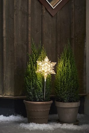 Flocke Utomhusdekoration belysning 20 cm - transparent - Belysning - Julbelysning - Julbelysning utomhus