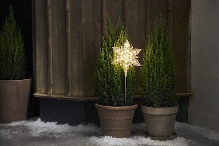 Flocke Utomhusdekoration belysning 20 cm - transparent - Belysning - Julbelysning - Julbelysning utomhus