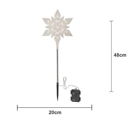 Flocke Utomhusdekoration belysning 20 cm - transparent - Belysning - Julbelysning - Julbelysning utomhus