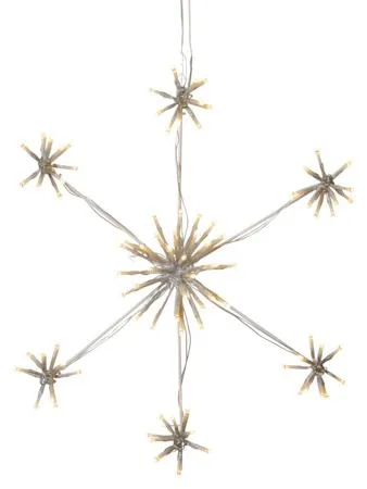 Flower Snowflake Siluett 50 cm, vit