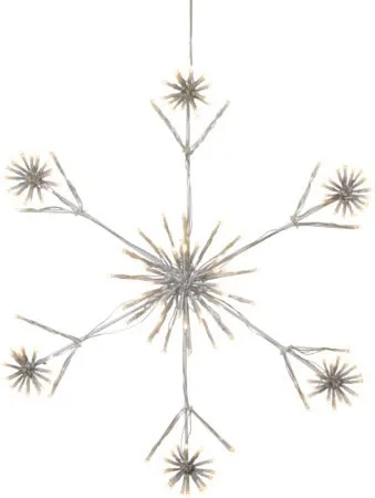Flower Snowflake Siluett 60 cm, vit