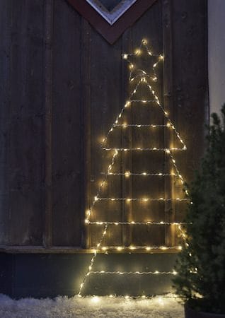 Folde Siluett belysning julgran 120 cm - silver - Belysning - Julbelysning - Julbelysning utomhus