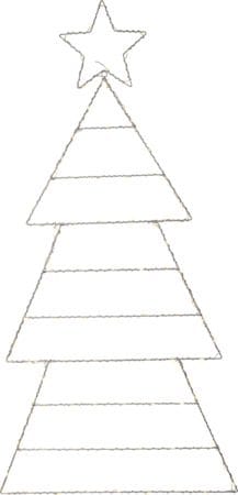 Folde Siluett belysning julgran 120 cm - silver - Belysning - Julbelysning - Julbelysning utomhus