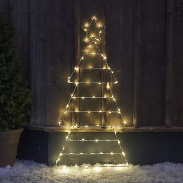 Folde Siluett belysning julgran 90 cm - silver - Belysning - Julbelysning - Julbelysning utomhus