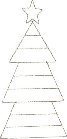 Folde Siluett belysning julgran 90 cm - silver - Belysning - Julbelysning - Julbelysning utomhus