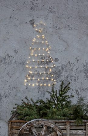 Folde Siluett belysning julgran 90 cm - silver - Belysning - Julbelysning - Julbelysning utomhus