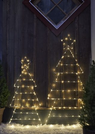 Folde Siluett belysning julgran 90 cm - silver - Belysning - Julbelysning - Julbelysning utomhus