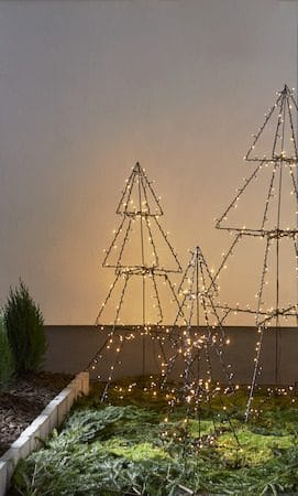 Foldy Utomhusdekoration julgran med belysning 50 cm - svart - Belysning - Julbelysning - Julbelysning utomhus