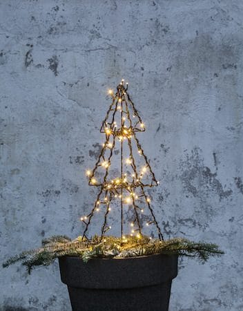 Foldy Utomhusdekoration julgran med belysning 50 cm - svart - Belysning - Julbelysning - Julbelysning utomhus