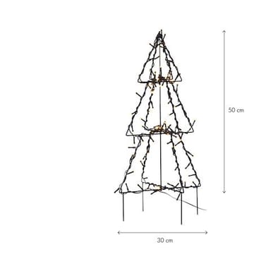 Foldy Utomhusdekoration julgran med belysning 50 cm - svart - Belysning - Julbelysning - Julbelysning utomhus