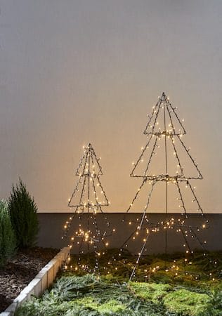 Foldy Utomhusdekoration julgran med belysning 50 cm - svart - Belysning - Julbelysning - Julbelysning utomhus