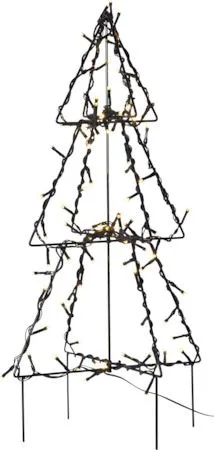 Foldy Utomhusdekoration julgran med belysning 50 cm, svart