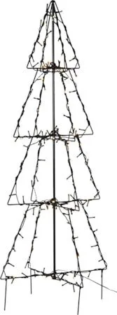 Foldy Utomhusdekoration julgran med belysning 90 cm, svart