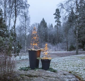 Foldy Utomhusdekoration julgran med belysning 90 cm - svart - Belysning - Julbelysning - Julbelysning utomhus