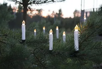 John Julgransbelysning - vit med gröna clips - Belysning - Julbelysning - Jullampor