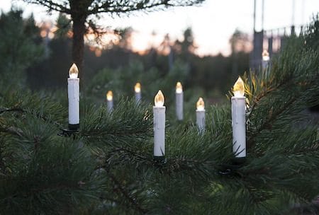 John Julgransbelysning - vit med gröna clips - Belysning - Julbelysning - Jullampor