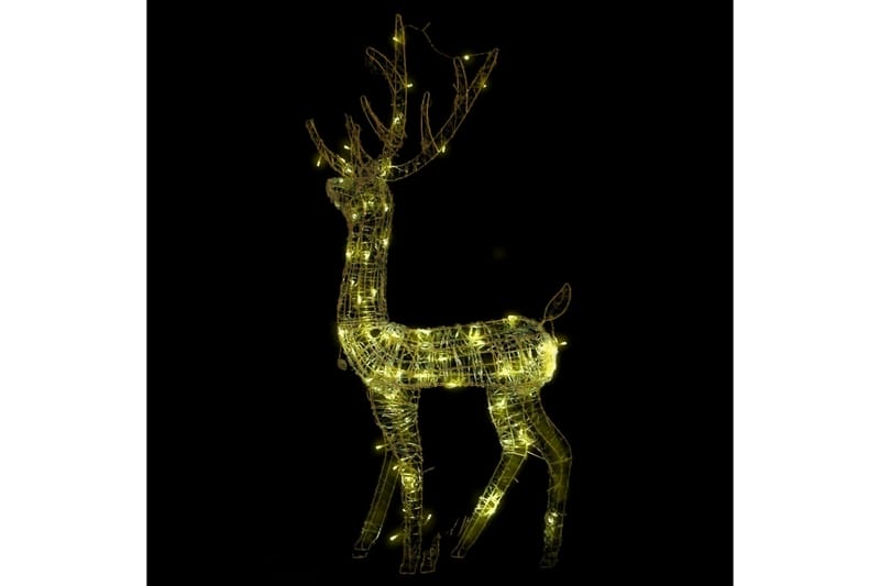 Juldekoration ren akryl 140 LED 128 cm varmvit - Vit - Julbelysning utomhus