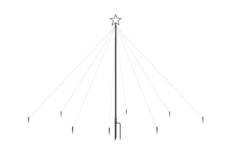 Julgran LED inomhus/utomhus 400 lysdioder 2,5 m - Julbelysning utomhus