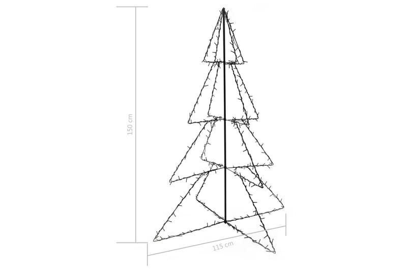 Ljuskon för julgran 240 LED inne/ute 115x150 cm - Julbelysning utomhus