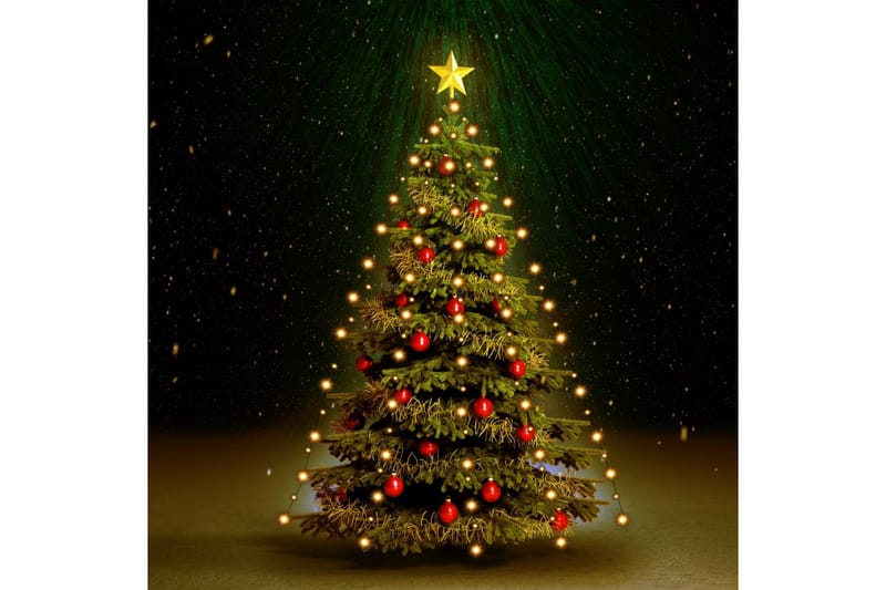 Ljusnät för julgran 150 LED 150 cm - Vit - Julgransbelysning - Jullampor