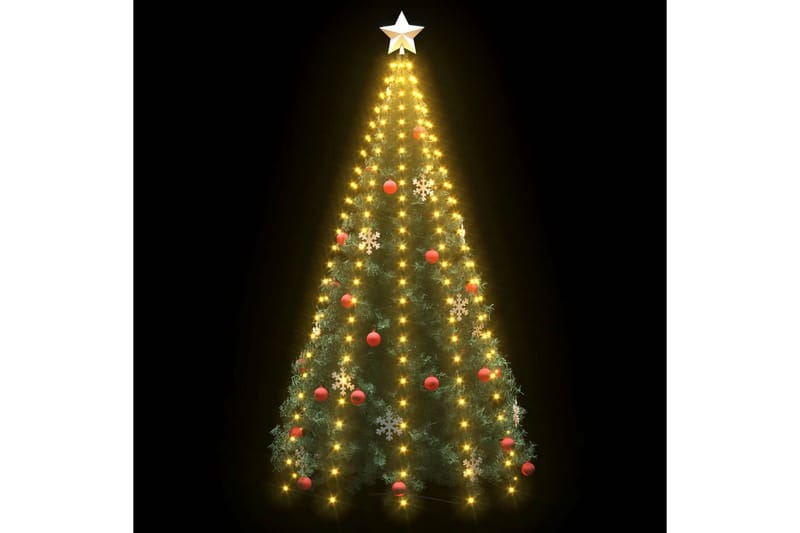 Ljusnät för julgran 250 LED 250 cm - Grön - Julgransbelysning - Jullampor