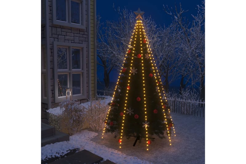Ljusnät för julgran 400 LED 400 cm - Grön - Jullampor - Julgransbelysning