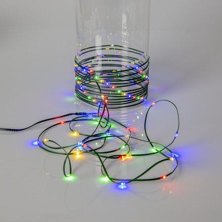 LED-julgransslinga Dew Drop Micro 2 m 160 ljus - Grön / Flerfärgad - Belysning - Julbelysning - Jullampor