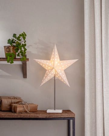 Leo Stjärna på Fot 65 cm E14 - Vit - Belysning - Julbelysning - Adventsstjärna