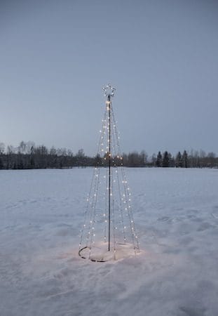 Light Tree Utomhusdekoration julgran med belysning 210 cm - svart - Belysning - Julbelysning - Julbelysning utomhus
