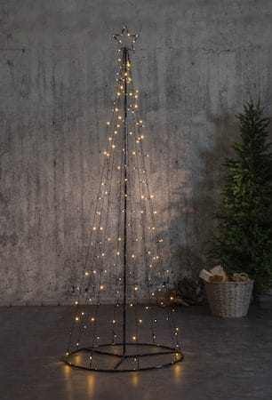 Light Tree Utomhusdekoration julgran med belysning 210 cm - svart - Belysning - Julbelysning - Julbelysning utomhus