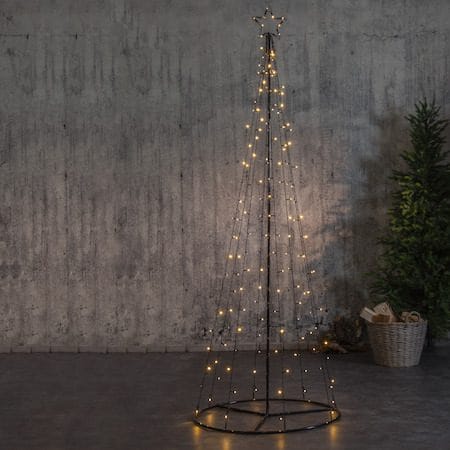Light Tree Utomhusdekoration julgran med belysning 210 cm - svart - Belysning - Julbelysning - Julbelysning utomhus