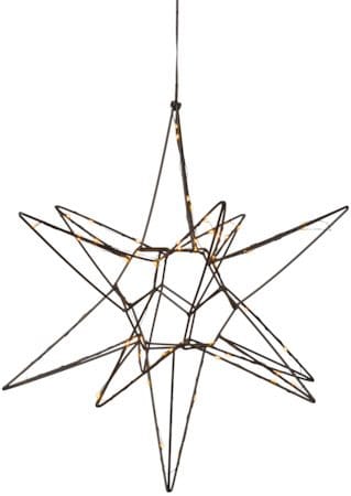 Lizzy Stjärna 47 cm - Svart - Belysning - Julbelysning - Jullampor