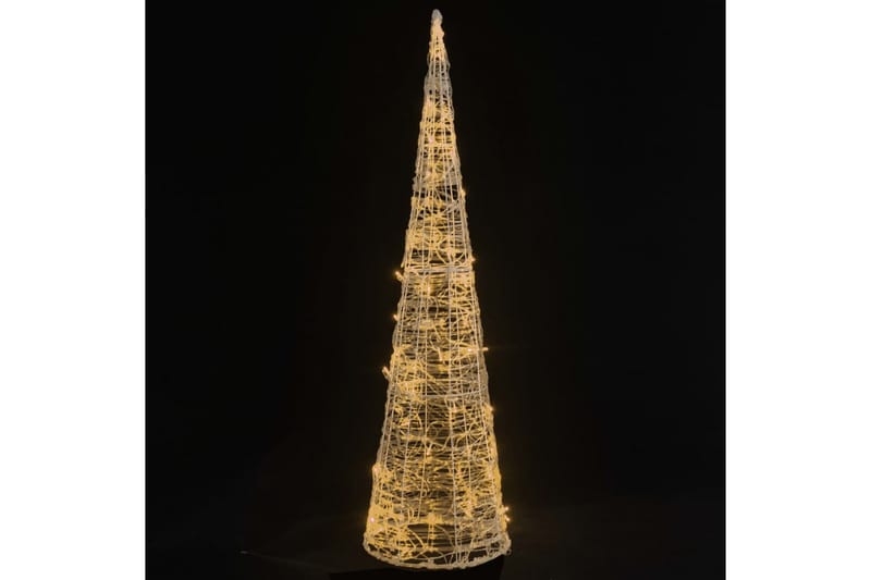 Ljuskon LED pyramid akryl varmvit 120 cm - be Basic - Julbelysning utomhus