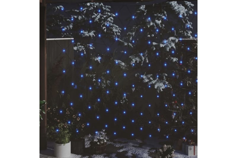 Ljusnät blå 3x3 m 306 LED inne/ute - be Basic - Julbelysning utomhus