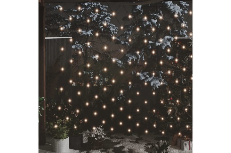 Ljusnät varmvit 4x4 m 544 LED inne/ute - Vit - Julbelysning utomhus