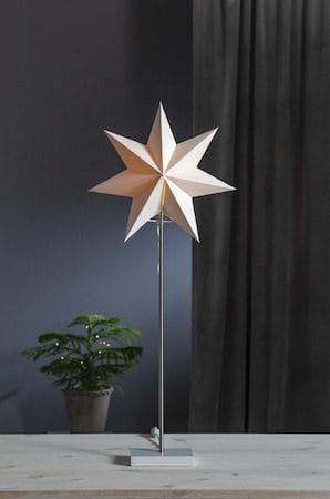 Moa Fot, skärm & stjärna 82 cm - vit - Belysning - Julbelysning - Jullampor