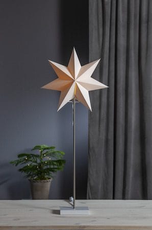 Moa Fot, skärm & stjärna 82 cm - vit - Belysning - Julbelysning - Jullampor