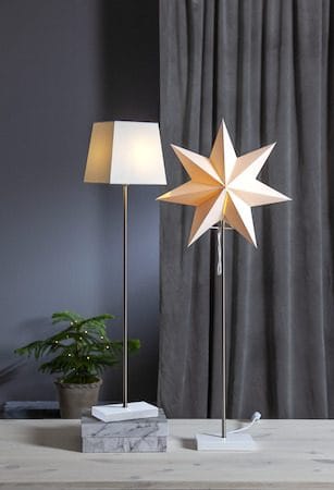 Moa Fot, skärm & stjärna 82 cm - vit - Belysning - Julbelysning - Jullampor