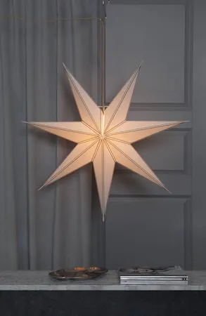 Nicolas Stor Adventsstjärna 80 cm - Jullampa i papper - Vit - Belysning - Julbelysning - Adventsstjärna