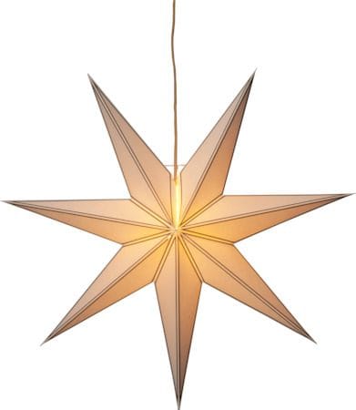Nicolas Stor Adventsstjärna 80 cm - Jullampa i papper - Vit - Belysning - Julbelysning - Adventsstjärna