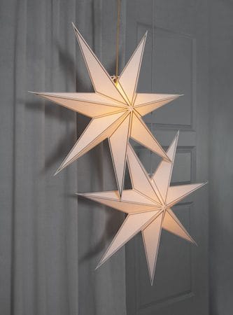 Nicolas Stor Adventsstjärna 80 cm - Jullampa i papper - Vit - Belysning - Julbelysning - Adventsstjärna