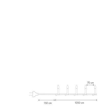 Olov LED Julgransbelysning 11,5 cm - vit och grön - Belysning - Julbelysning - Jullampor
