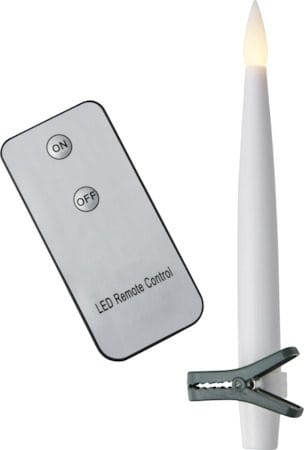 Paulina LED Antikljus 11,5 cm - vit och grön - Belysning - Julbelysning - Jullampor